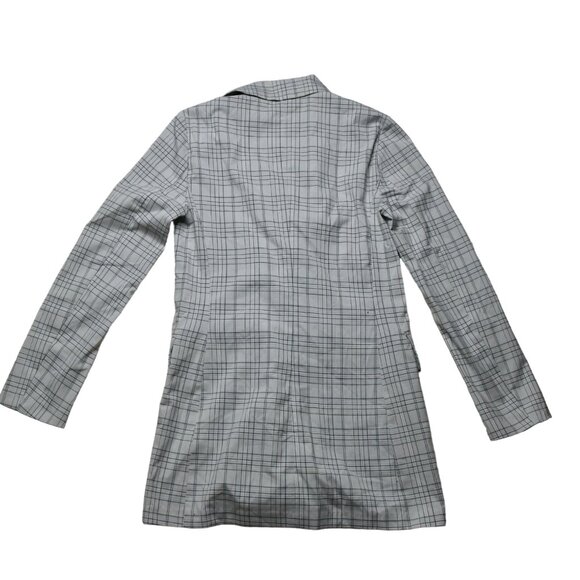 Dynamite Light Blue/Grey Plaid Blazer, size Extra Small - Picture 2 of 8